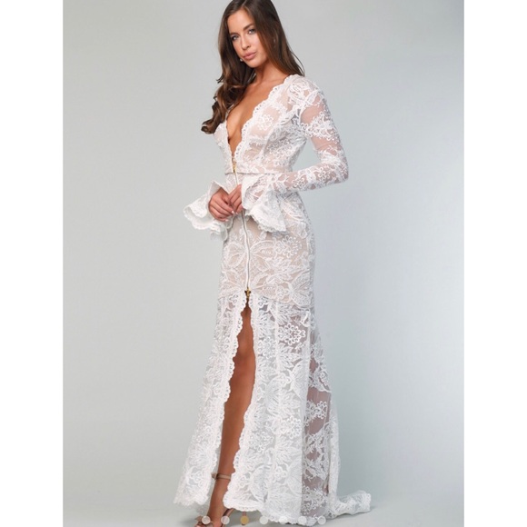 White Runway Gown - Picture 2 of 5